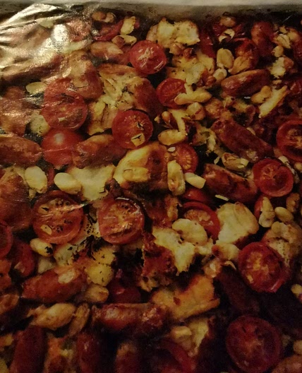 Sausage, Tomato & Bean Bake
