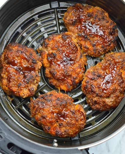Air Fryer Loaded Mini Meatloaf