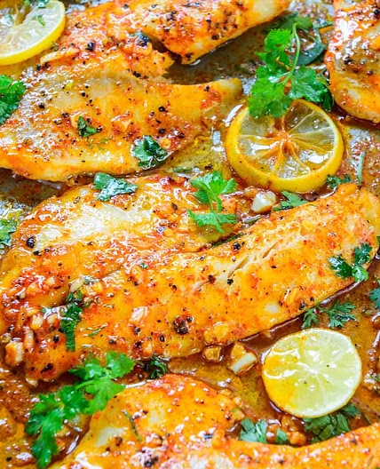 Lemon Garlic Baked Tilapia Recipe
