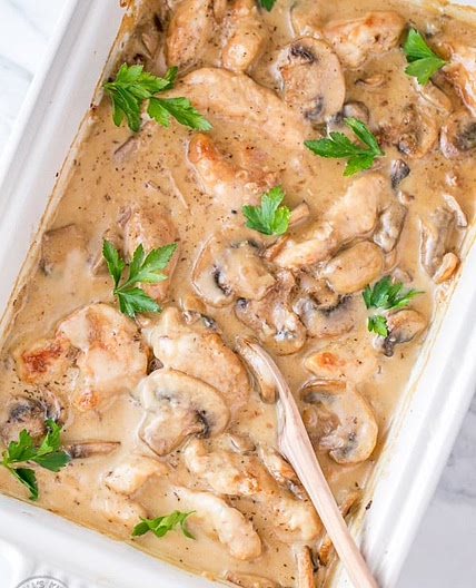 Chicken Casserole with Mushrooms (Chicken Gloria)