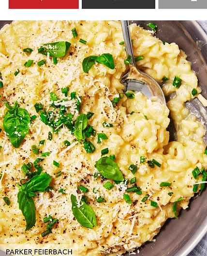 Risotto with spinach