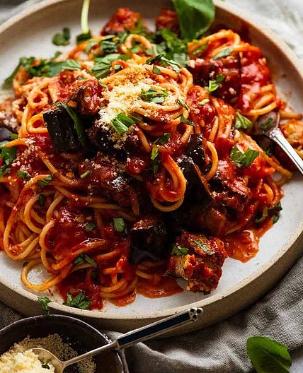 Pasta alla Norma (Eggplant pasta)