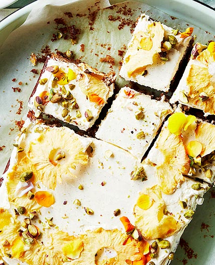 Pineapple and coconut cake