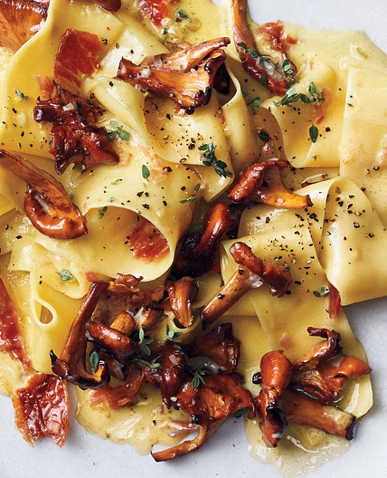 Pasta With Mushrooms and Prosciutto