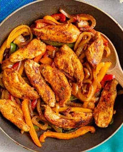 Easy chicken fajitas