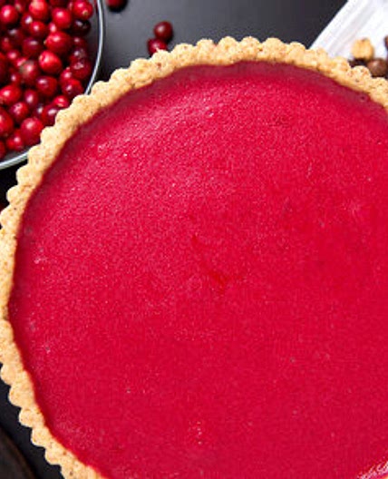 Cranberry Curd Tart