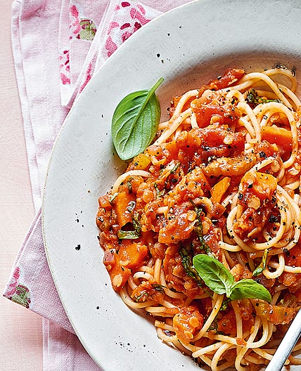 Lentil spaghetti