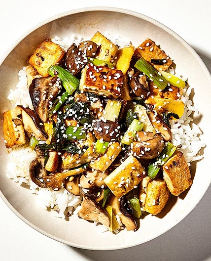 Tofu and Mushroom Stir-Fry