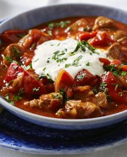 Pork and pepper goulash