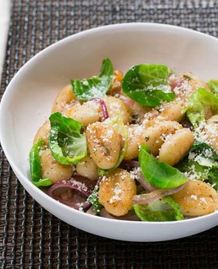 Crispy Brown Butter Gnocchi with Meyer Lemon & Brussels Sprouts