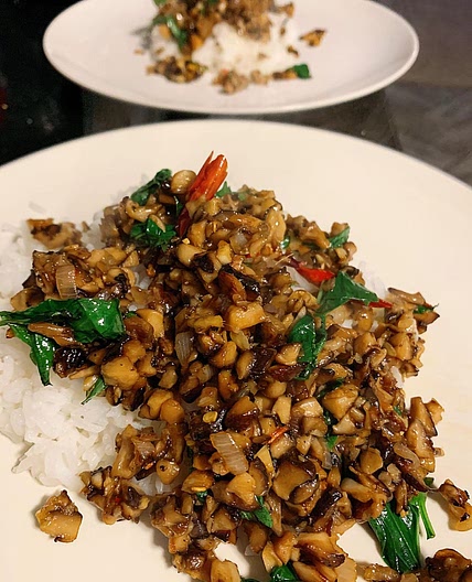 Thai Basil Mushrooms