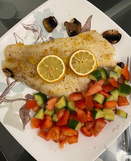 Lemon Mushroom Turbot