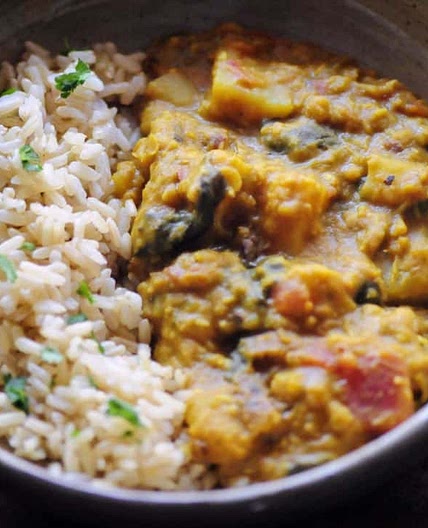 Instant Pot Red Lentil & Potato Curry (Vegan, Gluten-Free)