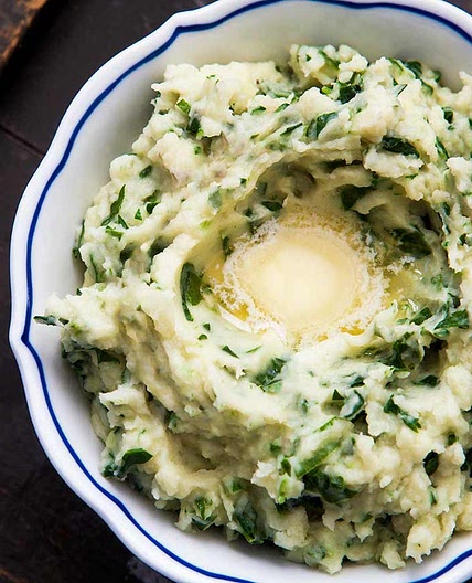 Colcannon with Kale (Irish Mashed Potatoes)