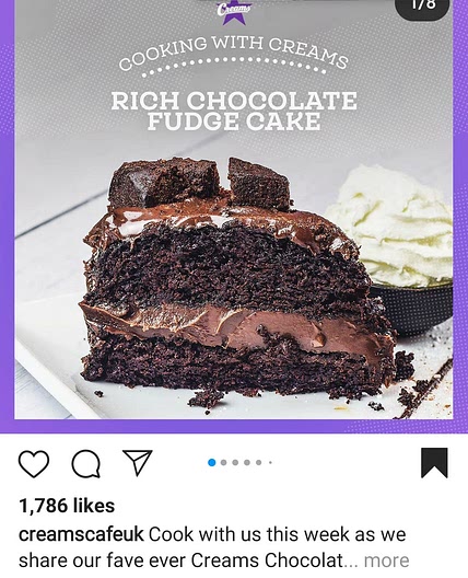 Creams Fudge Cake