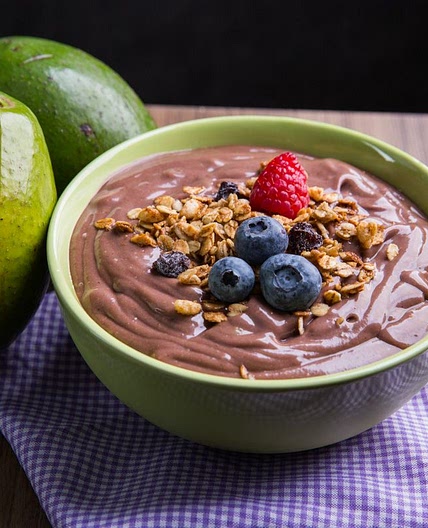 Creme de açaí com abacate