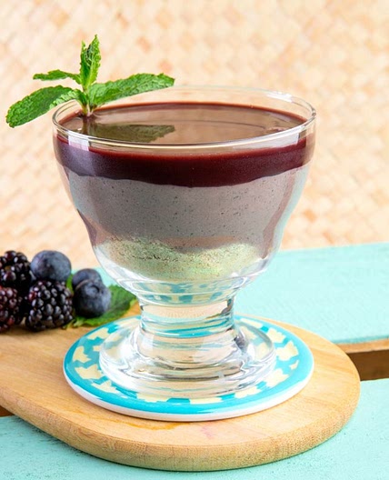 Cheesecake de açaí