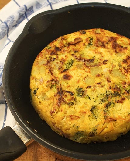 Fritada de batata com azeitonas
