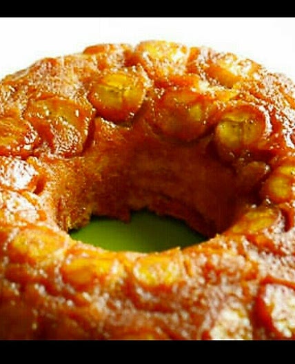 Bolo de banana com canela