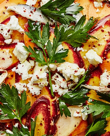 Carrot Salad With Feta and Anchovies