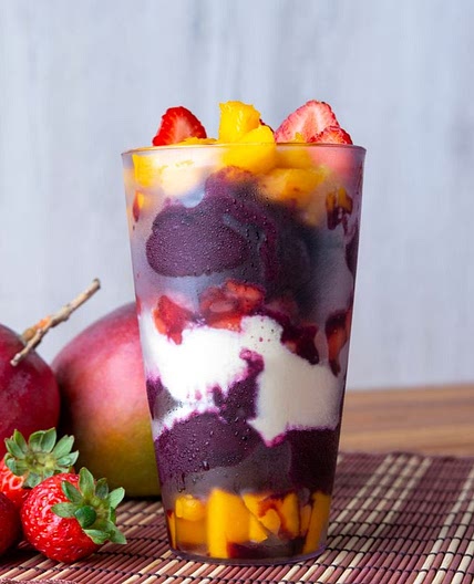 Açaí de salada de frutas