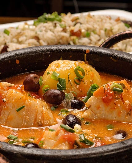Bacalhau ao leite de coco
