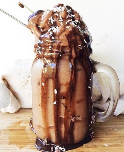 Sorvete saudável de chocolate