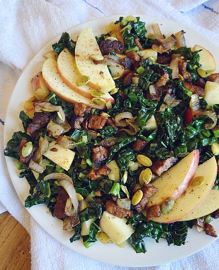 Kale & Apple Tempeh Salad