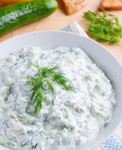 Dairy free Tzatziki cucumber dip