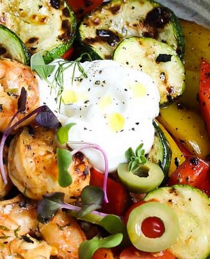 30 Minute Greek Shrimp and Farro Bowls Recipe | Yummly