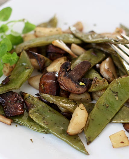 Roasted Parsnips, Mushrooms, Romano Beans and Crispy Fried Fish