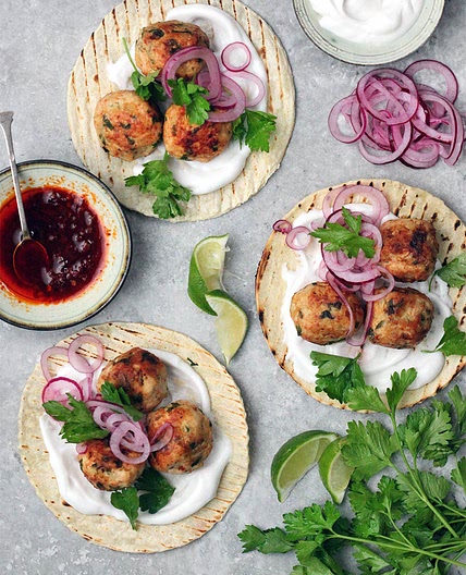 Turkey Meatball Tacos - amelia freer