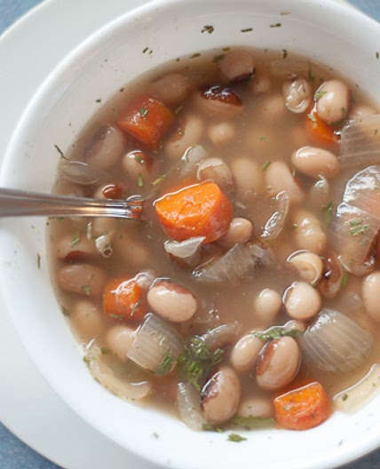 Slow Cooker Yellow Eye Bean Soup