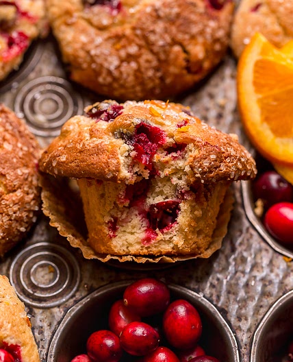 Bakery-Style Cranberry Orange Muffins