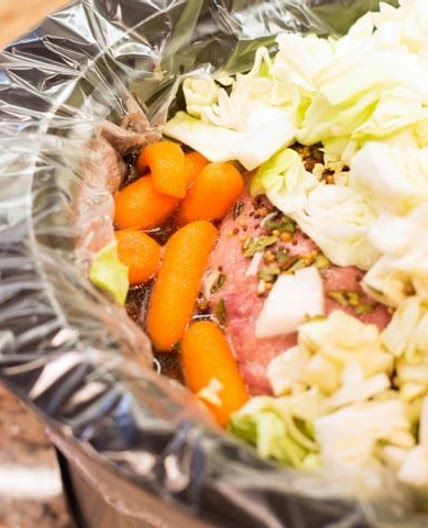 Slow Cooker Corned Beef & Cabbage