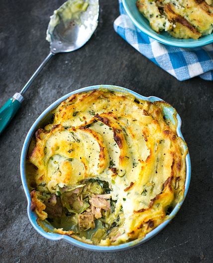 Colcannon Ham & Cabbage Pies