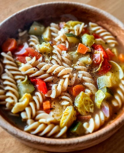 Rustic Herbie pasta soup for soup maker