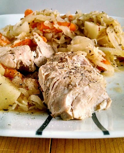 Alsatian Slow Cooker Pork Dinner