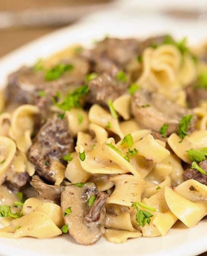 Crock Pot Beef Stroganoff