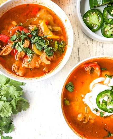 Low Carb Instant Pot Fajita Soup