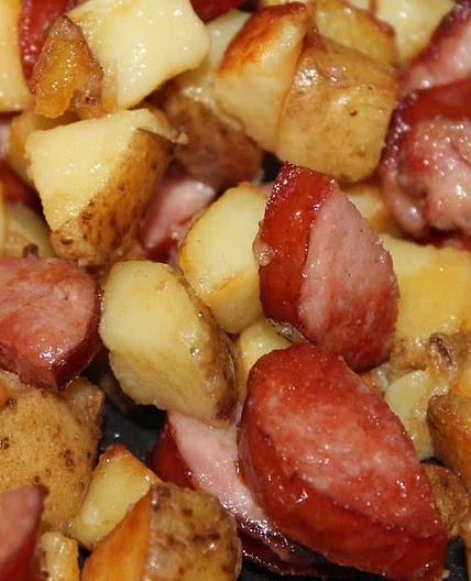 Fried Potatoes & Sausage