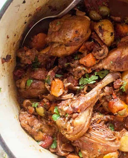 Pollo en Fricase (Chicken Fricassee)