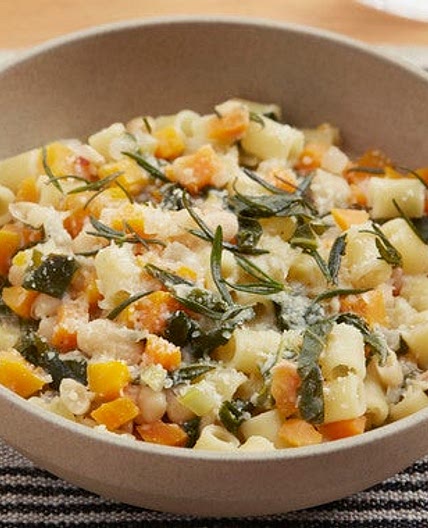 White Bean & Vegetable Minestrone with Fried Rosemary