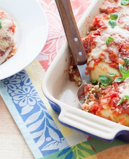 Stuffed Shells with Spinach Ricotta