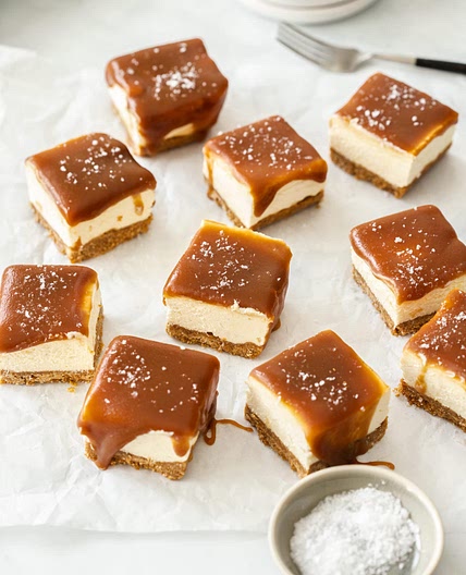 Caramel Cheesecake Bars