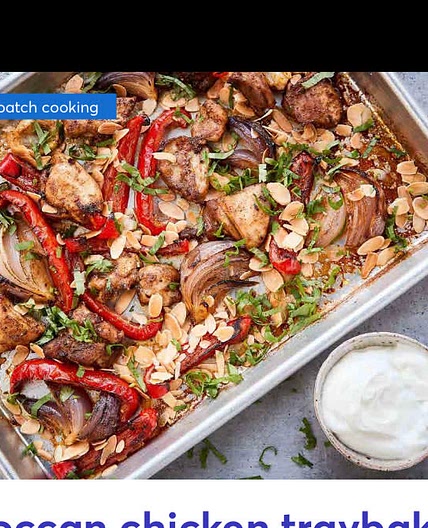 Moroccan chicken traybake 