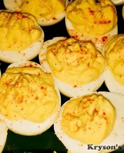 Potato Salad Deviled Eggs