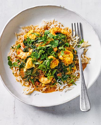 Cod & prawn sambal curry
