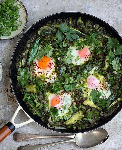 Green Shakshuka - amelia freer