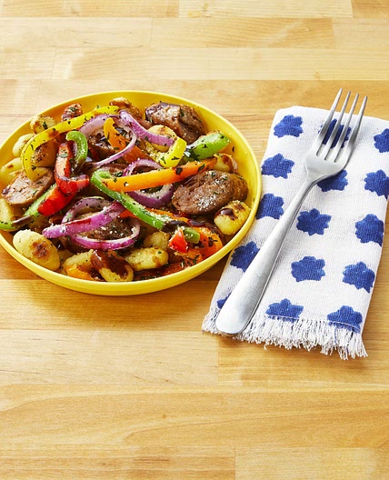 Sheet-Pan Gnocchi with Spicy Sausage and Peppers